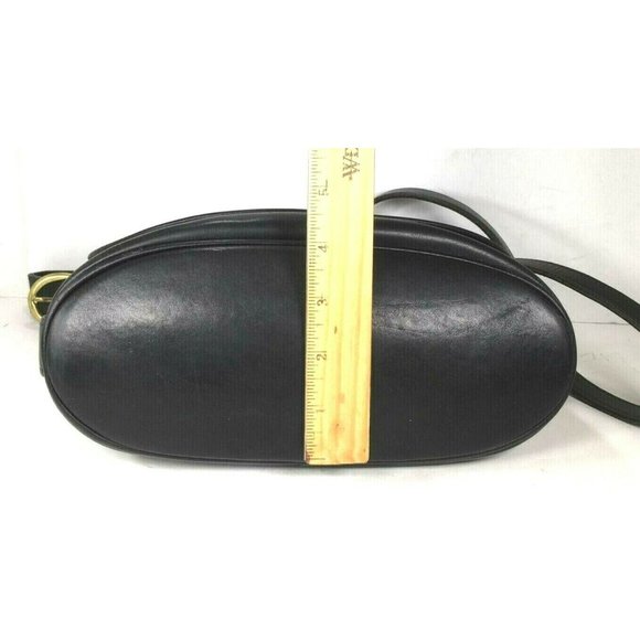 Coach Fletcher 4150 Vintage Black Soft Leather Flap Shoulder Bag - Picture 9 of 12